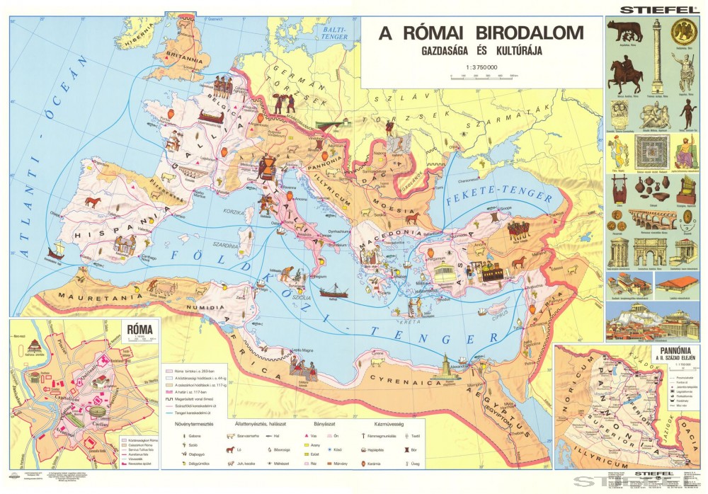 római birodalom térkép A Római Birodalom gazdasága és kultúrája római birodalom térkép