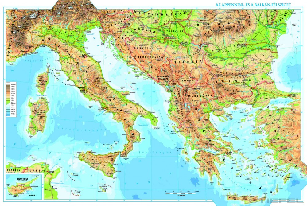 balkán térkép Az Appennini  és a Balkán félsziget + vaktérkép DUO   Iskolaellátó.hu balkán térkép
