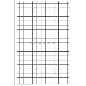 Négyzethálós írótabló, sima hátoldallal (álló)