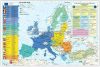 Az Európai Unió (a tagok és tagjelöltek zászlóival) + gazdasági térképek DUO