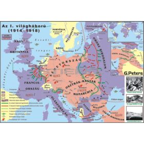 Az I. világháború iskolai történelmi falitérkép