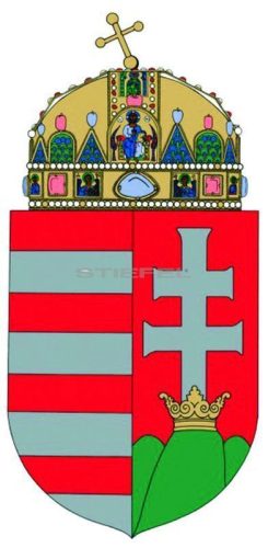 A Magyar Köztársaság címere könyöklő, iskolai oktatótabló