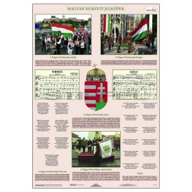   A magyar nemzeti jelképek (100 x 140 cm), iskolai oktatótabló