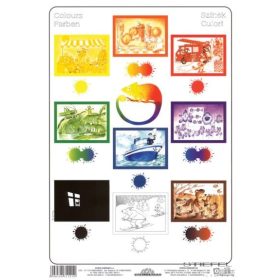 Színtabló (fóliás-fémléces)