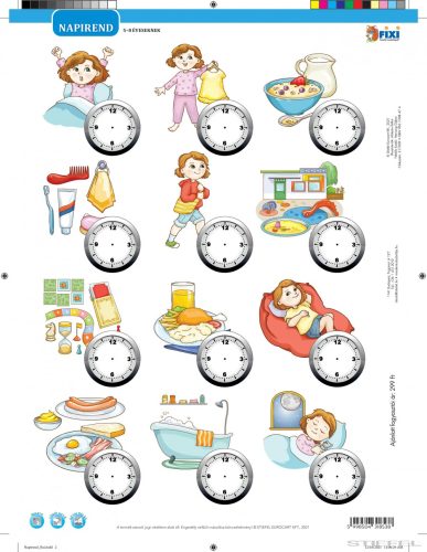 Napirend / idő duo fixi tanulói munkalap