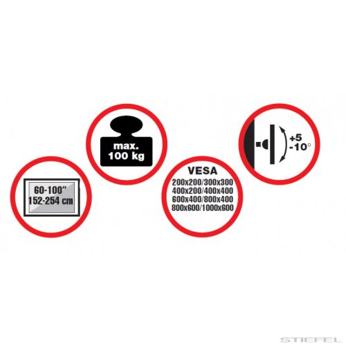 Reflecta 100VC-Shelf guruló állvány LCD-hez