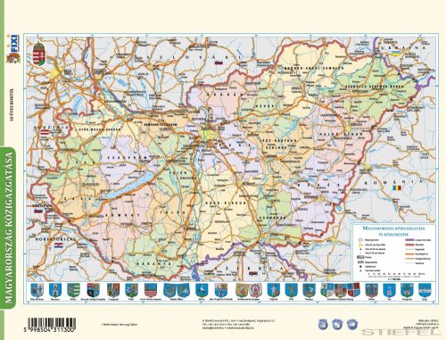 Magyarország közigazgatása + Magyarország domborzata tanulói munkalap