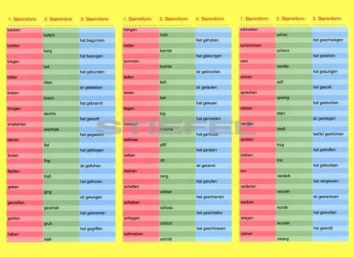 Unregelmässige Verben DUO