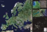 Európa űrtérkép könyöklő