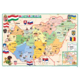   Gyerek Magyarország közigazgatása / domborzata könyöklő