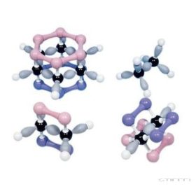Molekulapálya szerves szerkezetek építőkészlet, 4 db