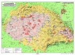 Magyar néprajzi térkép kétoldalas fémléces