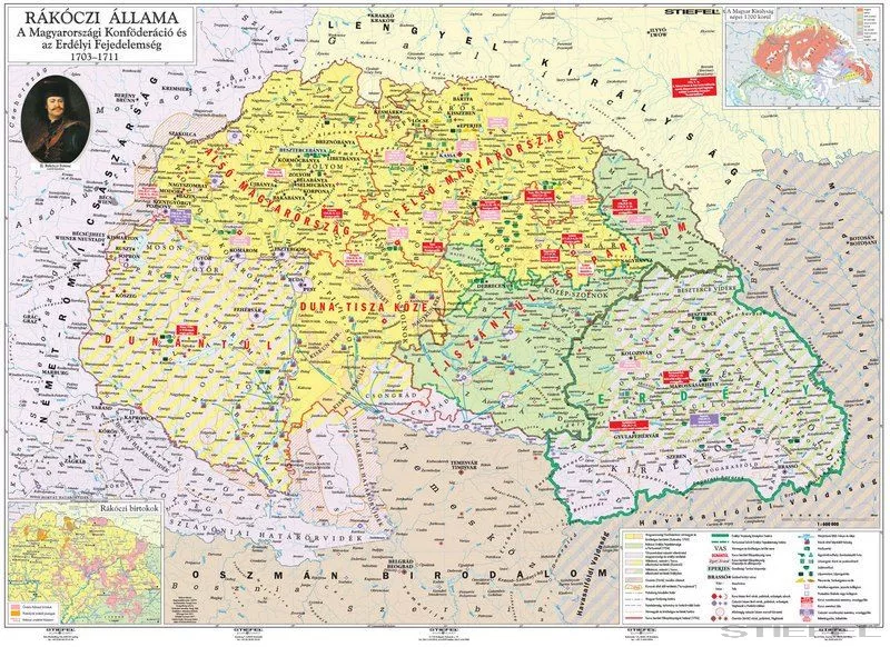 Rákóczi állama és a szabadságharc fémléces iskolai történelm