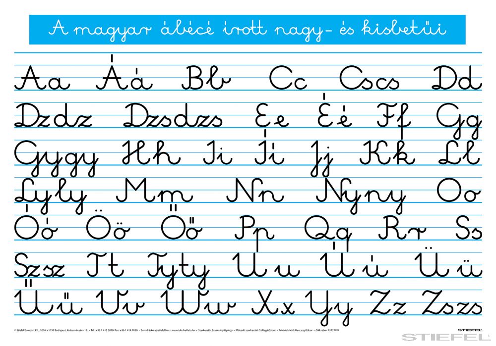 A magyar ABC írott nagy- és kisbetűi - Iskolaellátó.hu