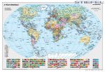 A Föld országai térkép, fémléccel