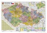   Csehország közigazgatása térkép, fóliázott, fémléces