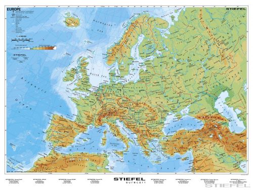 Europa phisisch (német)