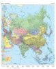Ázsia domborzata + politikai térképe DUO (140 x 180 cm)