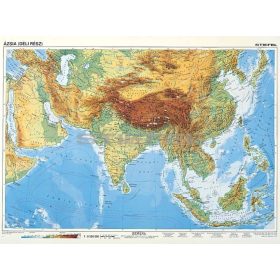 Dél-Ázsia domborzata + politikai térképe DUO