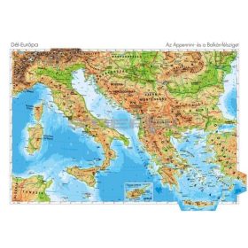 Dél-Európa domborzata DUO (160 x 120 cm)