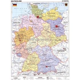 Németország, politikai + vaktérkép DUO (német)