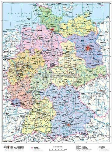 Rechtschreibreform / Németország politikai térképe DUO