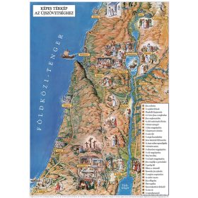 Képes térkép az Újszövetséghez fémléces