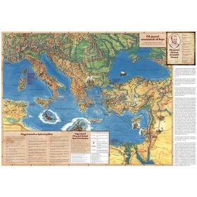 Pál apostol utazásai falitérkép (magyar nyelvű)