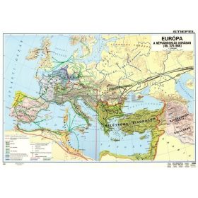   A népvándorlás (140 x 100 cm) iskolai történelmi falitérkép