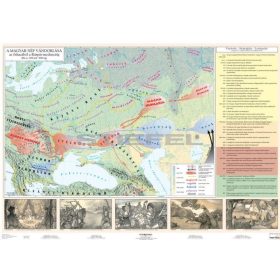   A magyar nép vándorlása iskolai történelmi falitérkép 