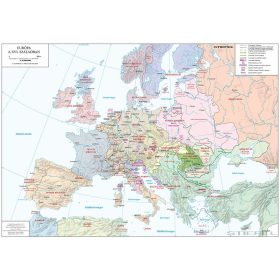 Európa a XVI. Században iskolai történelmi falitérkép