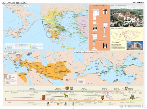 Az ókori Hellász iskolai történelmi falitérkép DUO (160 x 120 cm) 