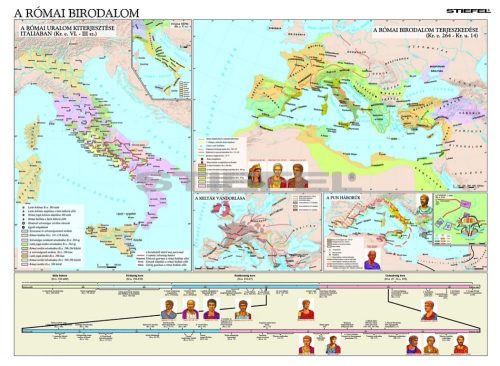 A Római Birodalom iskolai történelmi falitérkép DUO 