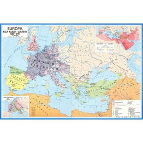   Európa Nagy Károly korában iskolai történelmi falitérkép