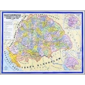   Magyarország a Hunyadiak és a Jagellók korában iskolai történelmi falitérkép 