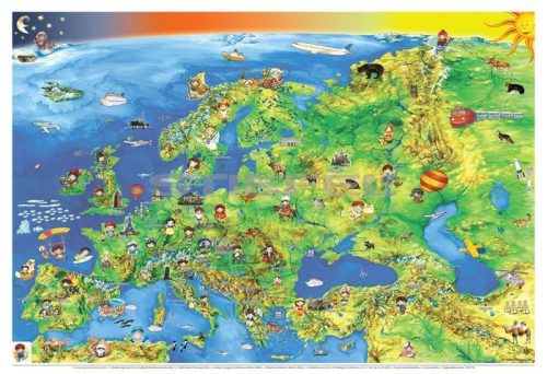 Európa gyermektérképe (140 x 100 cm)