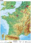 Franciaország domborzati térképe (francia)