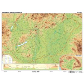   Magyarország domborzata iskolai földrajzi falitérkép (100 x 70 cm)