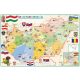 Magyarország közigazgatása iskolai földrajzi falitérkép alsó tagozatosoknak és óvodásoknak
