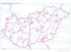 Magyarország közigazgatása (2017) iskolai földrajzi DUO falitérkép, hátoldalon közigazgatási vaktérképpel 