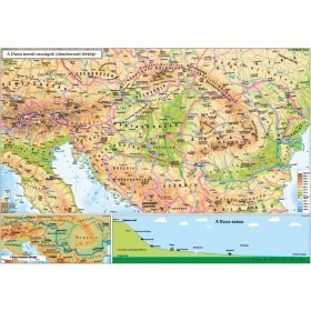 A Duna - menti országok ( domborzati térkép)