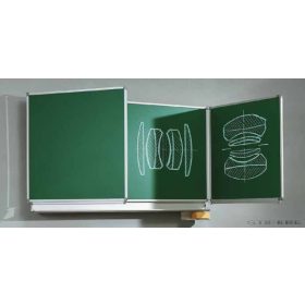 Zöld, oldalszárnyas falitábla, 150x100 cm