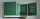 Zöld, oldalszárnyas falitábla, 150x100 cm