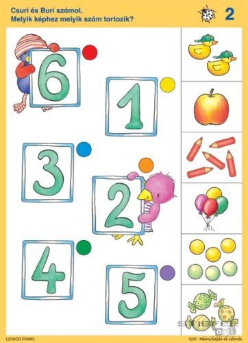 LOGICO Primo feladatkártyák Mennyiségek és számok