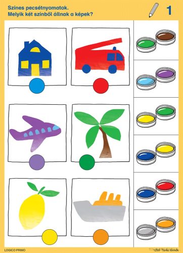 LOGICO Primo feladatkártyák Tarka formák