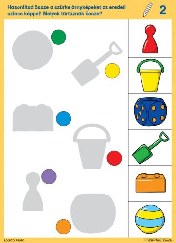 LOGICO Primo feladatkártyák Tarka formák