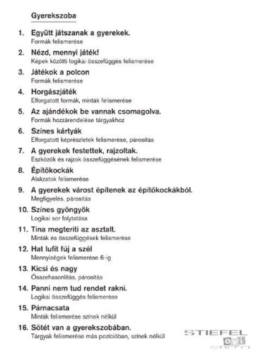 LOGICO Primo feladatkártyák Gyerekszoba