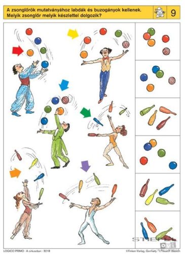 LOGICO Primo feladatkártyák A cirkuszban