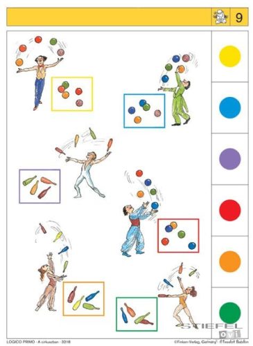 LOGICO Primo feladatkártyák A cirkuszban