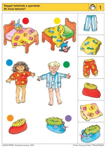 LOGICO Primo feladatkártyák Ébredéstől elalvásig